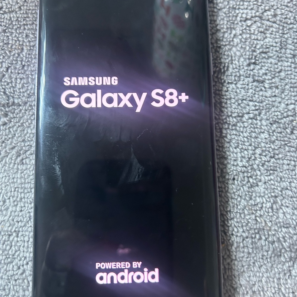 UNLOCKED Samsung Galaxy S8 plus the back screen is cracked. Comes with a charger